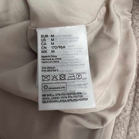 H&M Beige Cropped Shirt Jacket Shacket - Picture 6 of 8